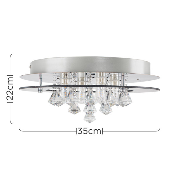 Rosdorf Park Deckenleuchte 4-flammig Grier, 35 cm & Bewertungen